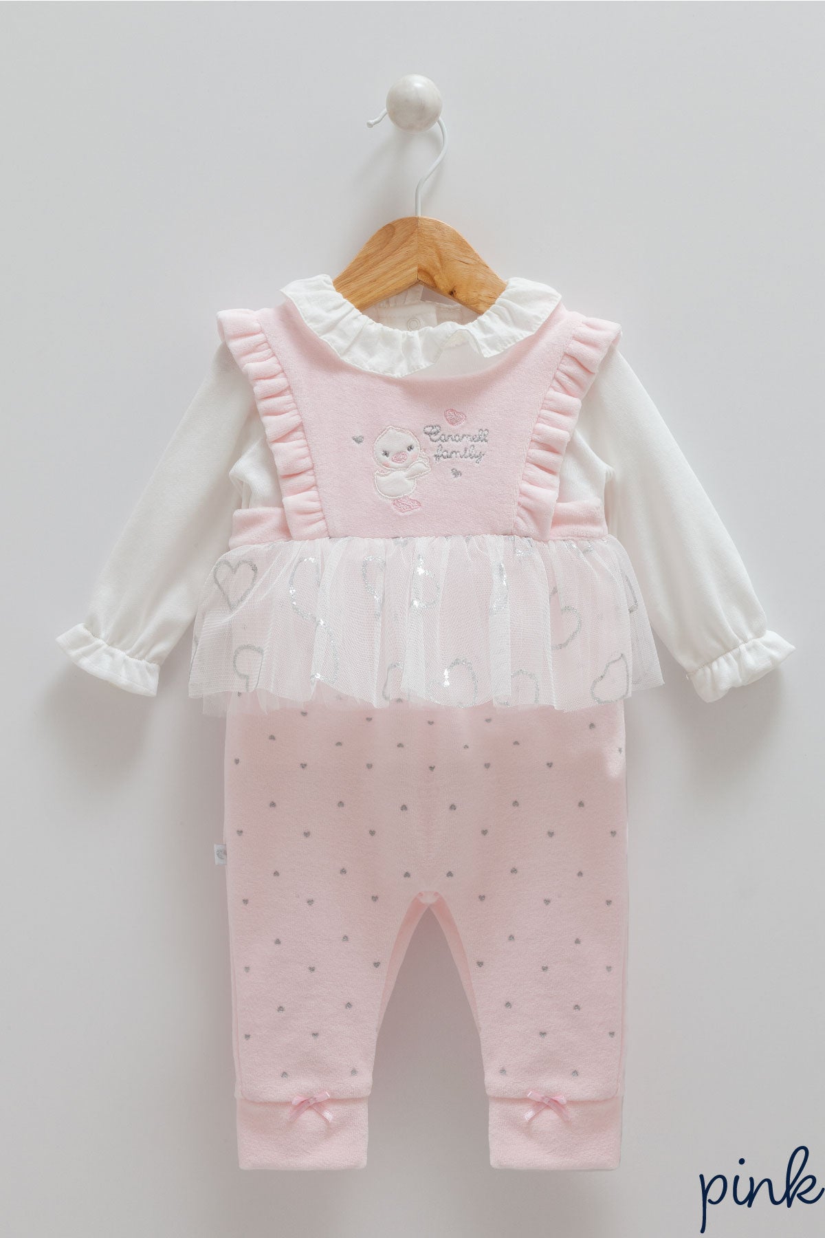 Pembe Salopet Elbise - Bebeğinizin Tarzını Konuşturun!