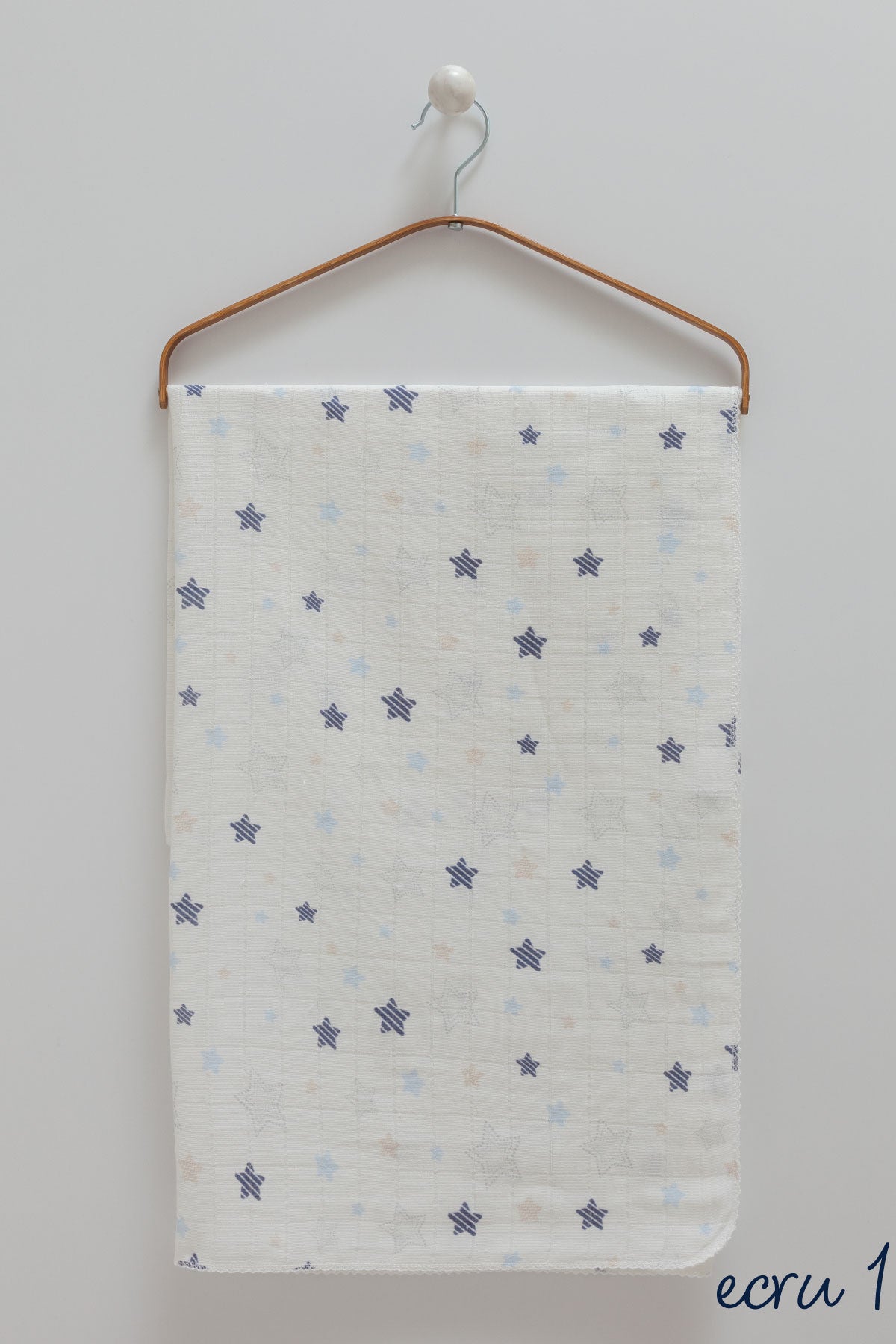 Bebek Müslin Örtü – %100 Pamuk | Ecru Desen Seçenekleri