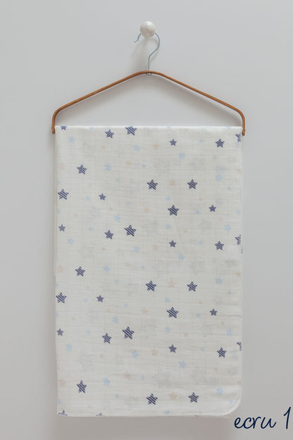 Bebek Müslin Örtü – %100 Pamuk | Ecru Desen Seçenekleri