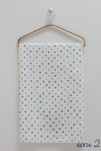 Bebek Müslin Örtü – %100 Pamuk | Ecru Desen Seçenekleri