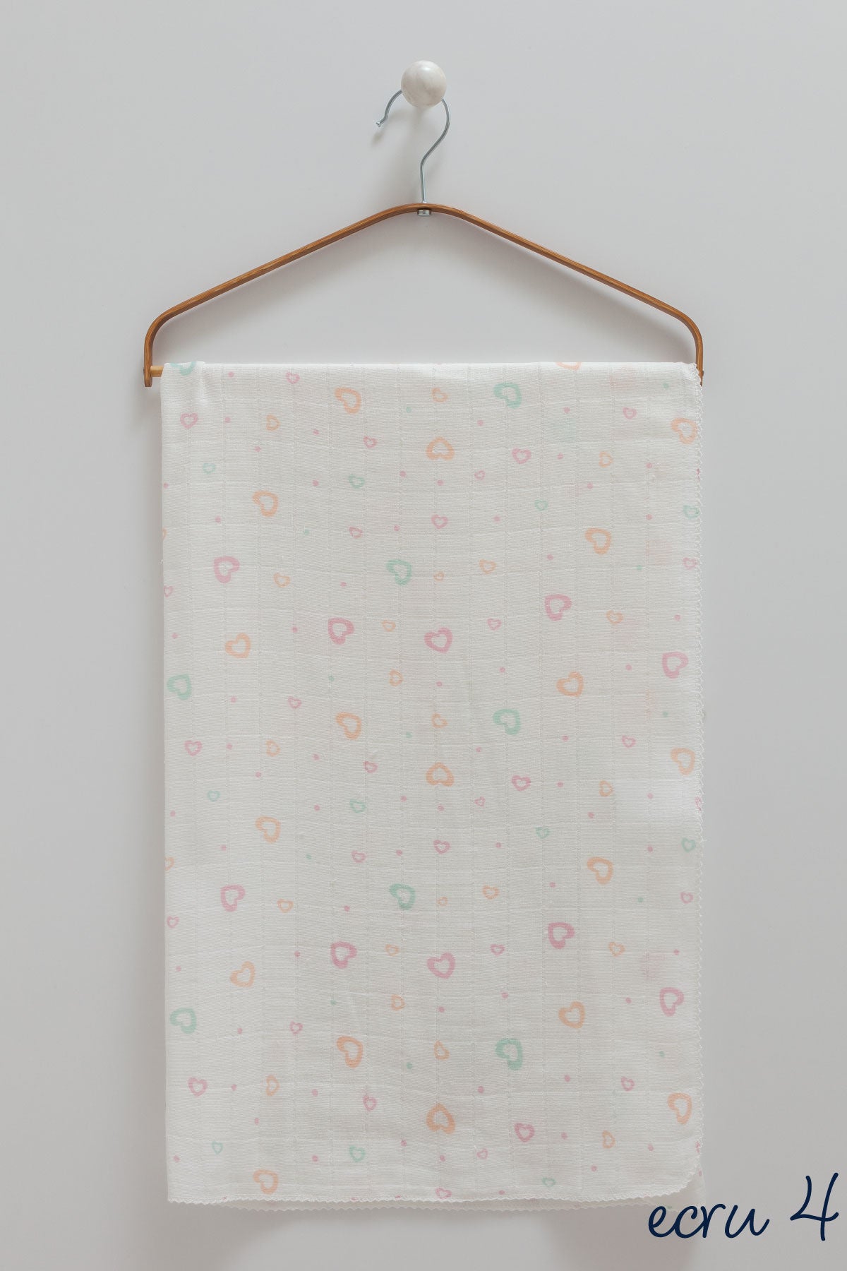 Bebek Müslin Örtü – %100 Pamuk | Ecru Desen Seçenekleri