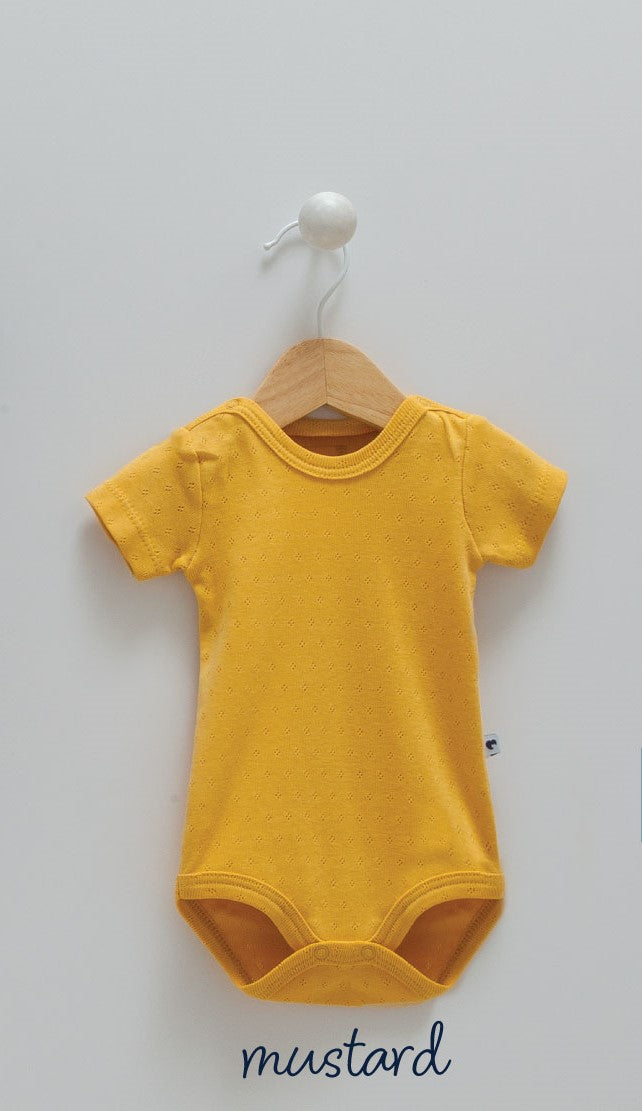 Caramell 3Lü Kısa Kollu Body Set Sarı-Lacivert-Beyaz
