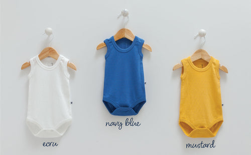 Caramell 3Lü Atlet Body Set Sarı-Lacivert-Beyaz