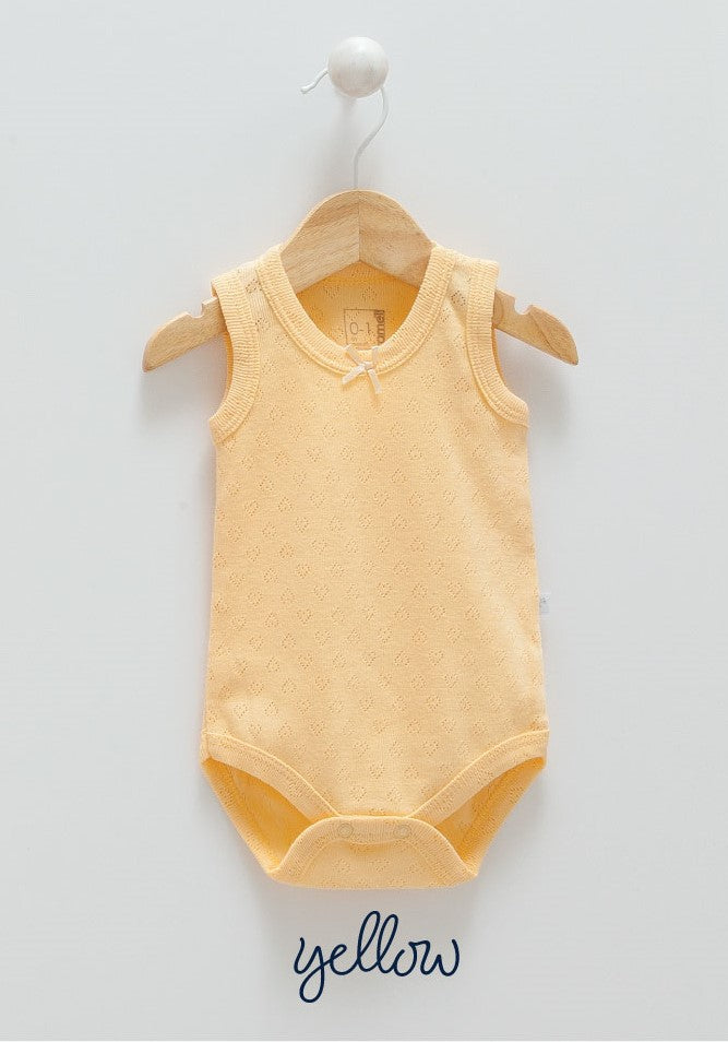 Caramell 3Lü Atlet Body Set Beyaz-Gül Kurusu-Sarı