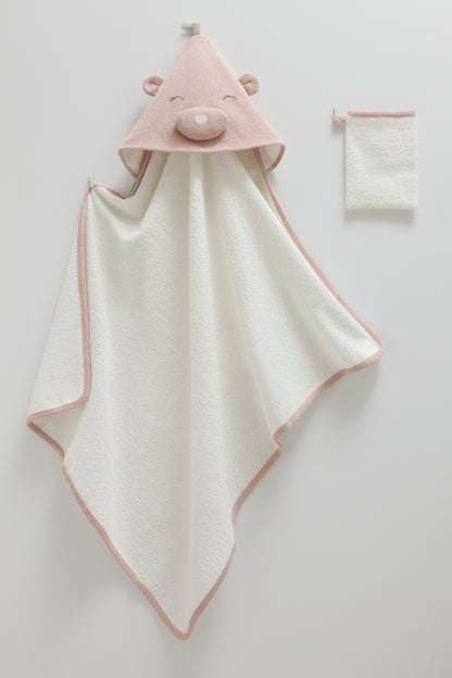 Kız Bebek Banyo Havlusu Bebek Kesesi Hediye!