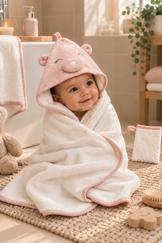 Kız Bebek Banyo Havlusu