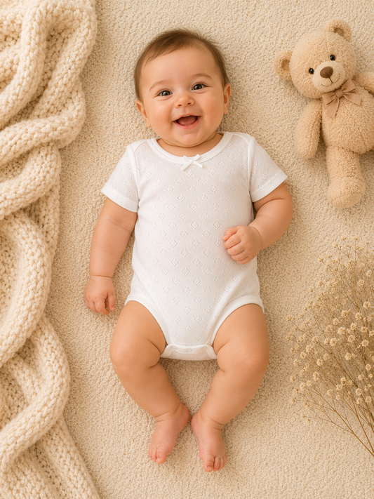 3Lü Kısa Kollu Body Set Sarı-Lacivert-Beyaz