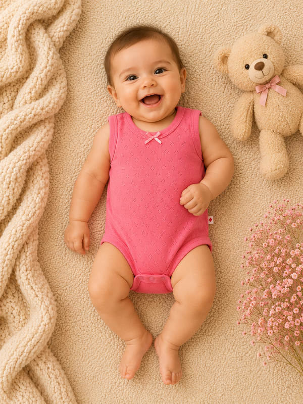 3Lü Atlet Body Set Beyaz-Gül Kurusu-Sarı